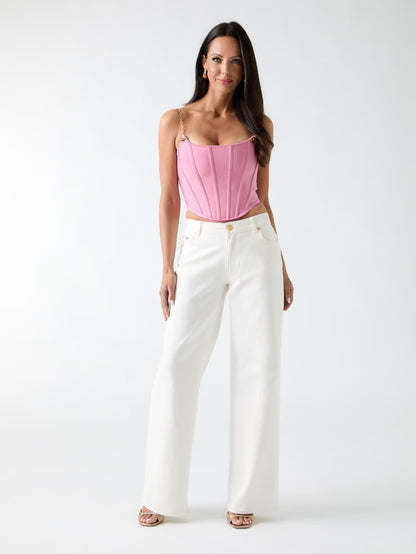 Aisha Bustier Bandage Crop Top