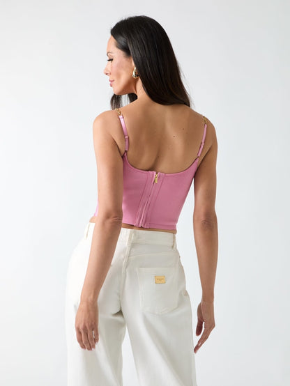 Aisha Bustier Bandage Crop Top