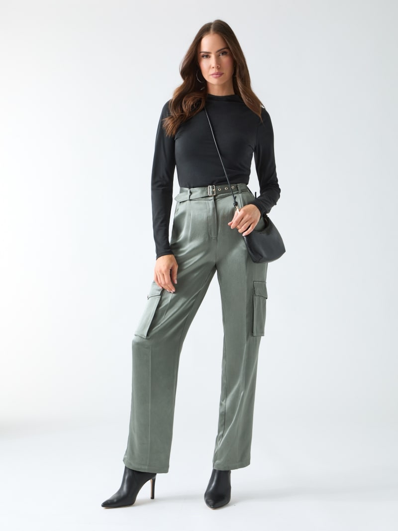 Fannie Satin Cargo Pant