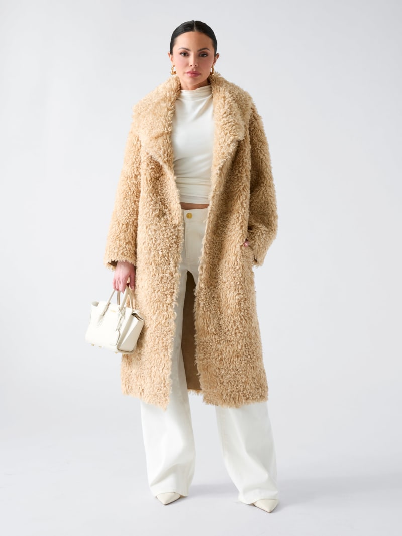 Margot Longline Faux-Fur Coat
