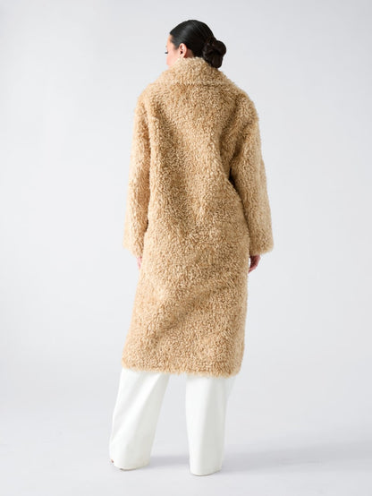 Margot Longline Faux-Fur Coat