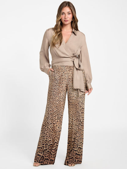 Amy Printed Satin Pant