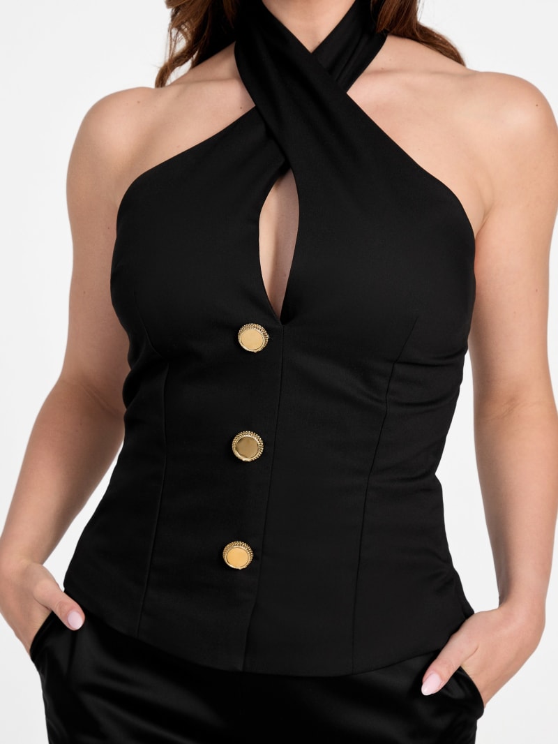 Eco Nada Crossed Halter Top