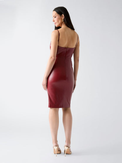 Fergie Faux-Leather Dress