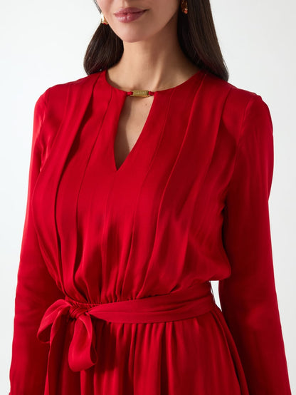 Anita Keyhole Belted Dress