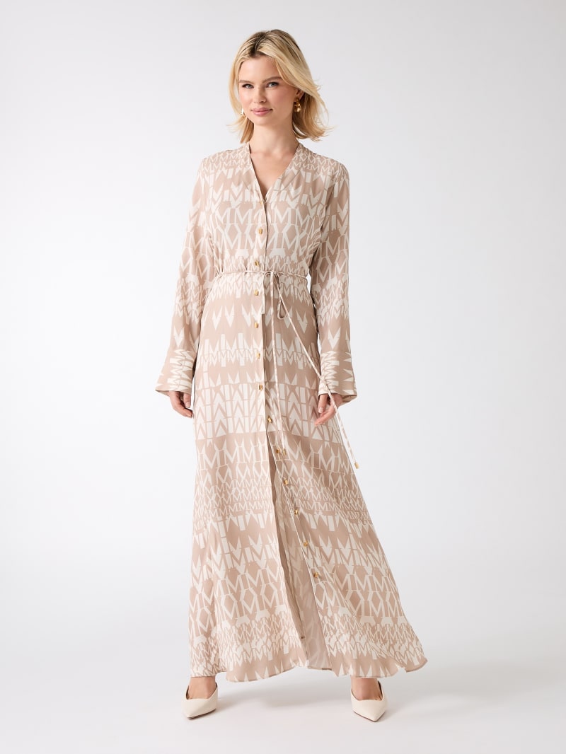 Britney Monogram Maxi Dress