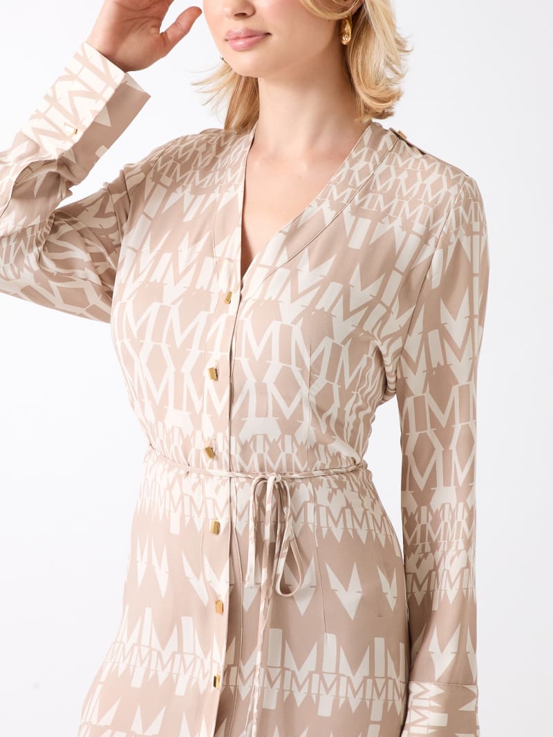 Britney Monogram Maxi Dress