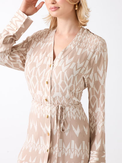 Britney Monogram Maxi Dress