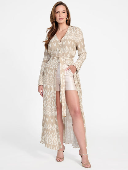 Britney Monogram Maxi Dress