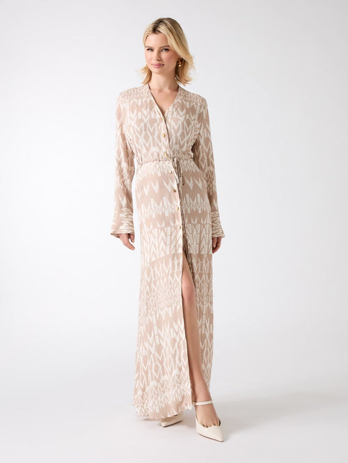 Britney Monogram Maxi Dress