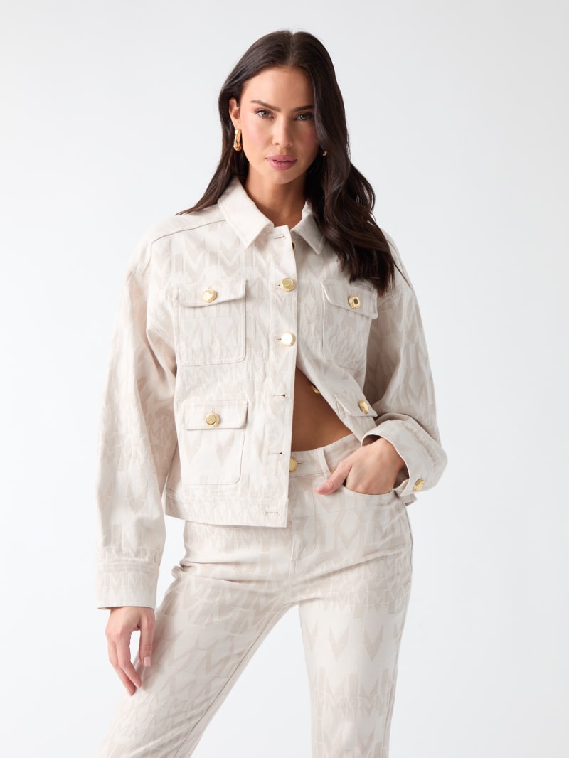 Sarah Monogram Denim Jacket