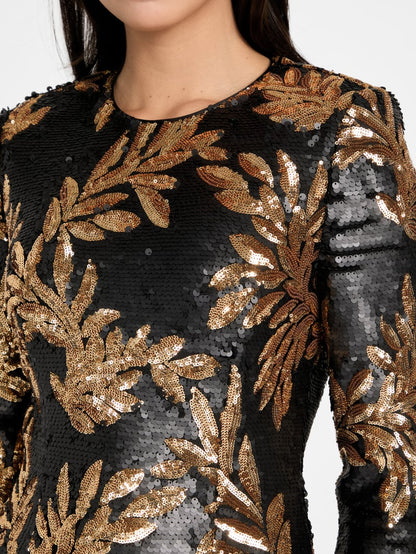 Daisy Sequin Mini Dress