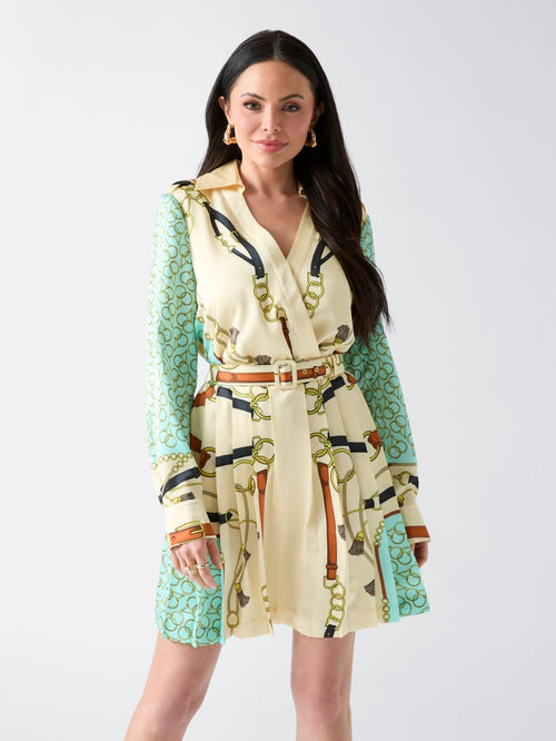 Marciano Chain Print Mini Dress
