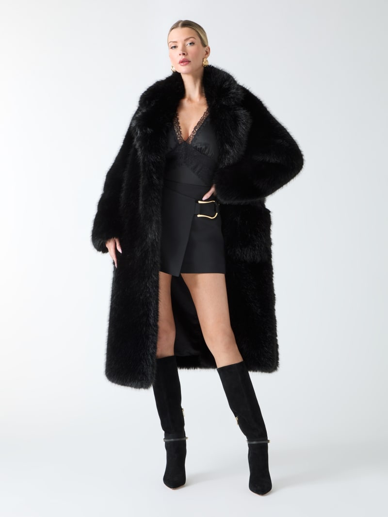 Molly Faux-Fur Wrap Coat