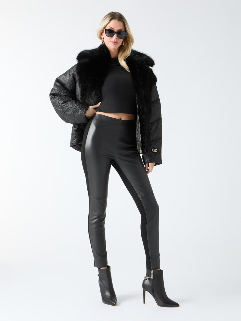 Coy Leather High-Rise Legging