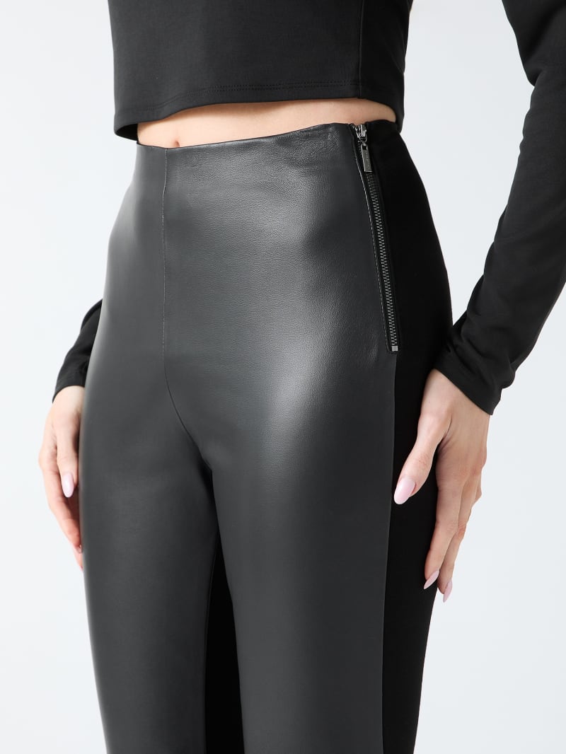 Coy Leather High-Rise Legging
