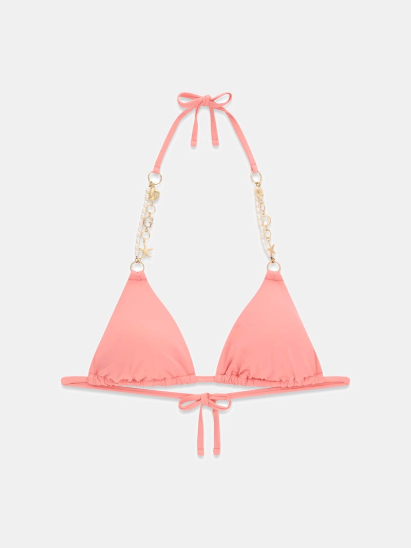 Chain triangle bikini top