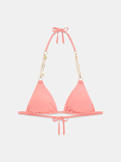 Chain triangle bikini top
