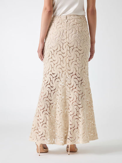 Marciano operwork textured skirt