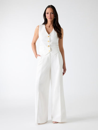 Marciano linen-blend vest