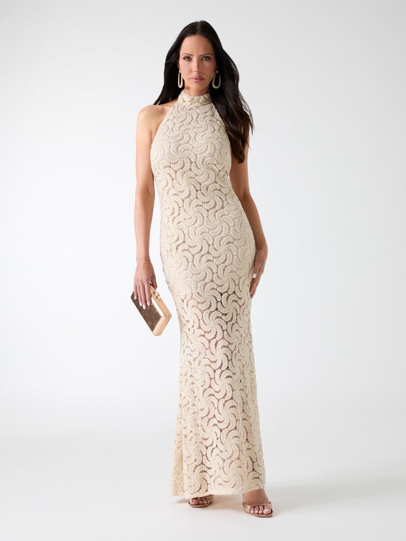 Marciano openwork textured dress