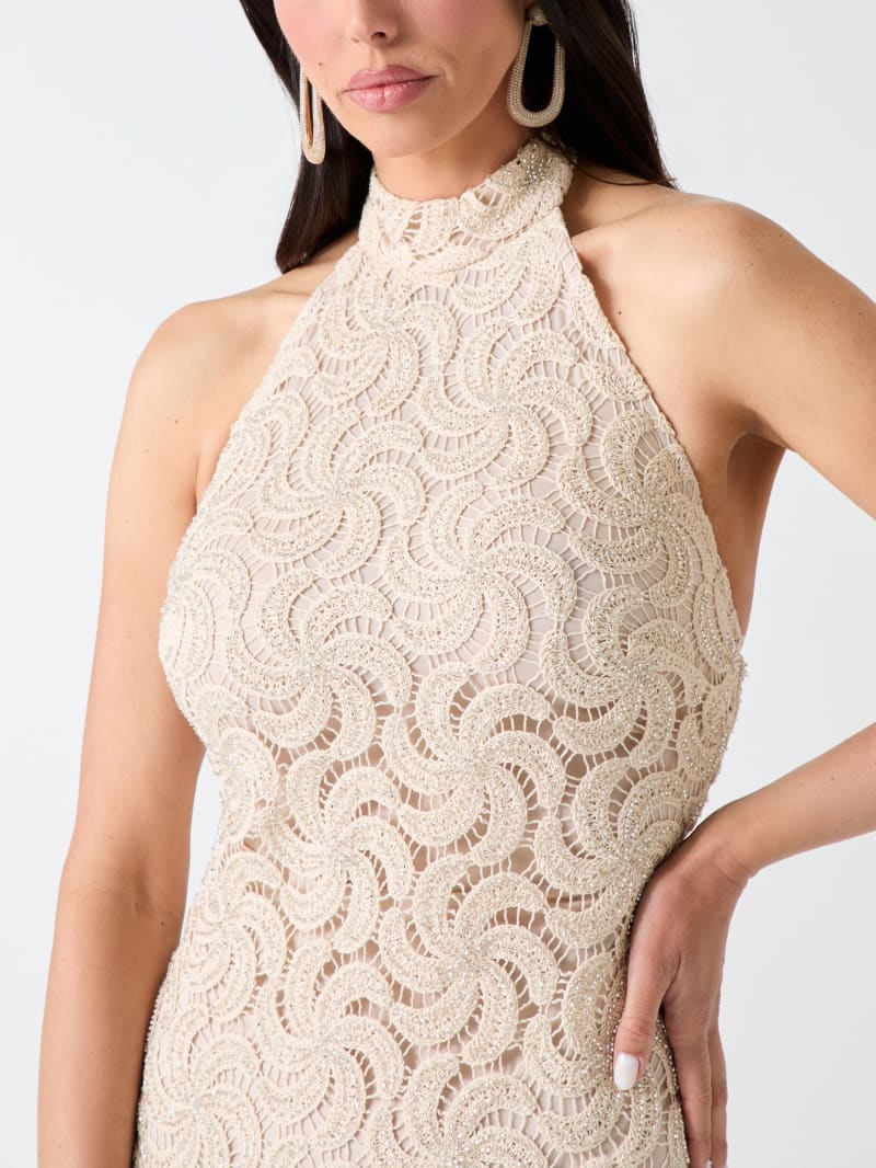 Marciano openwork textured dress