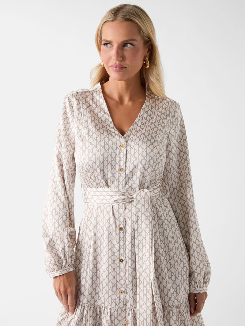 Marciano logo long dress