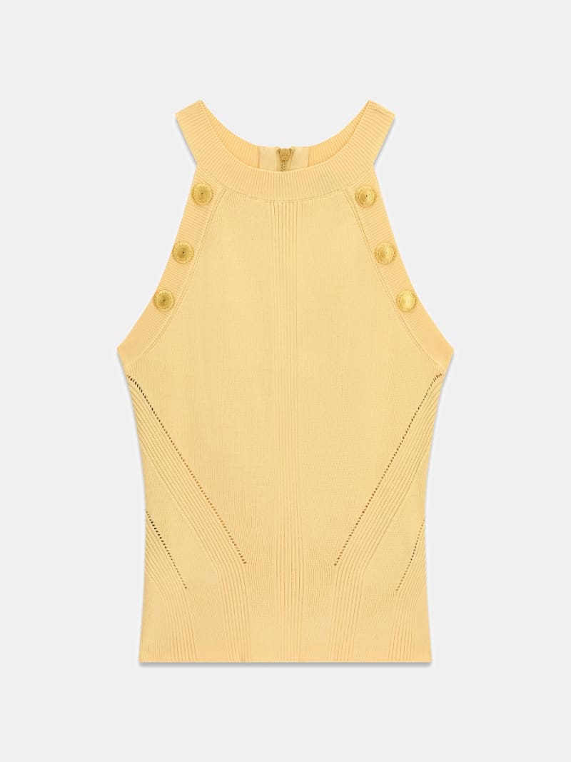 Marciano rib-knit top