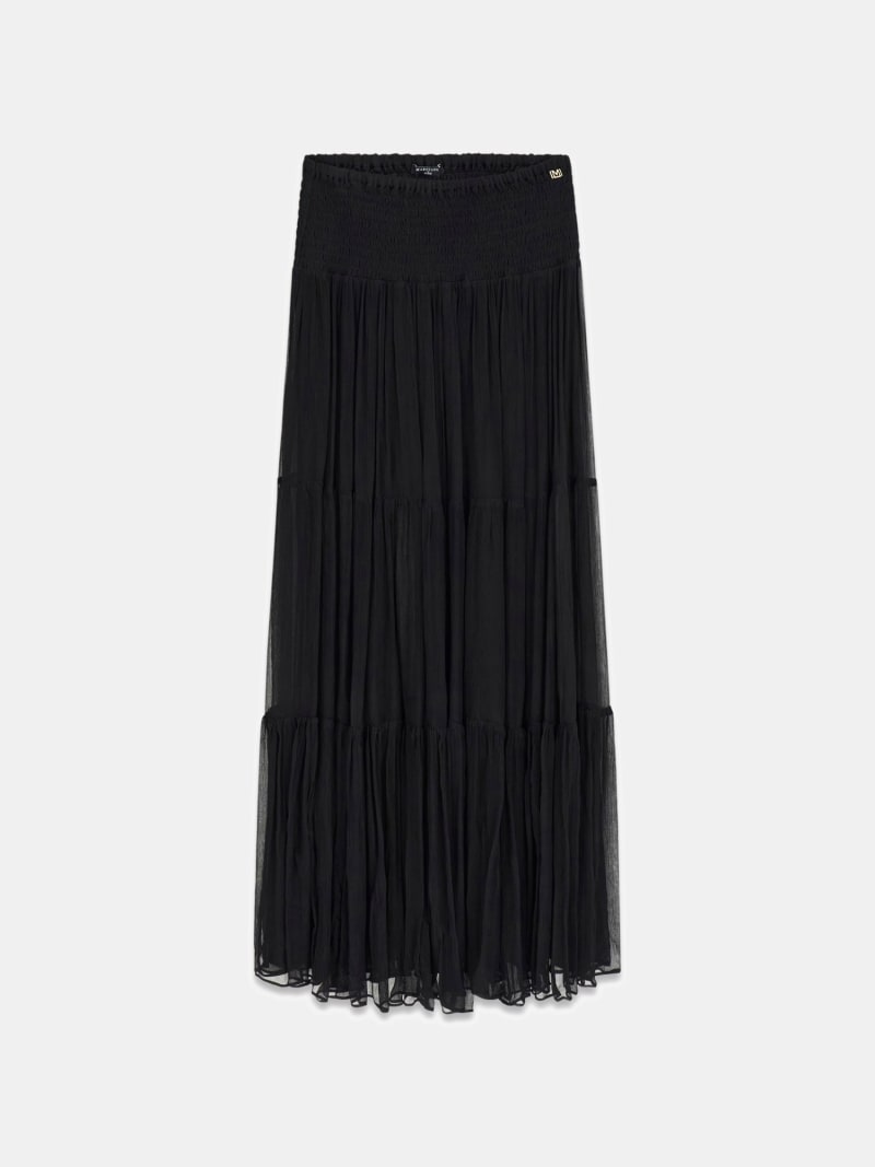 Marciano mesh maxi skirt