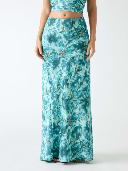 Marciano floral print maxi skirt