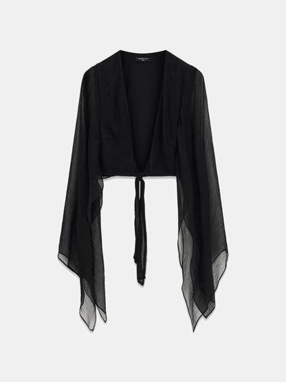 Marciano tie-front top