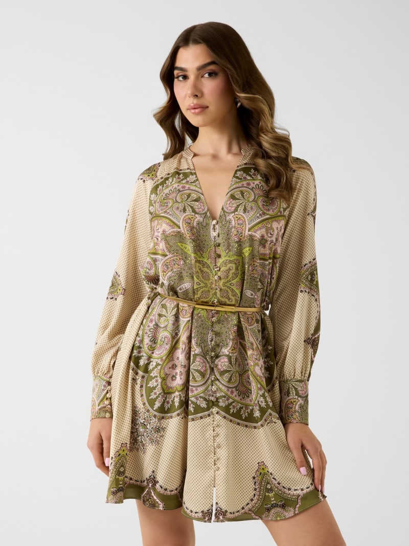 Marciano fit and flare mini dress