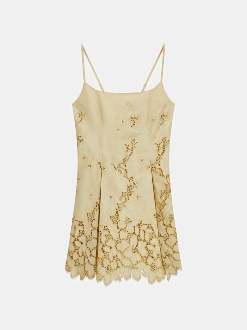 Marciano linen-blend mini dress