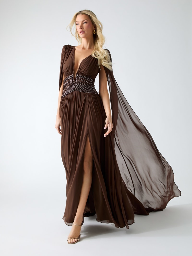 Marciano pleated maxi dress