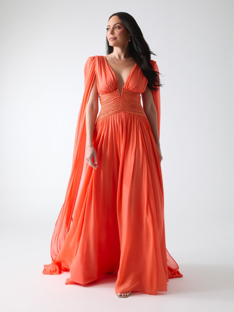 Marciano pleated maxi dress