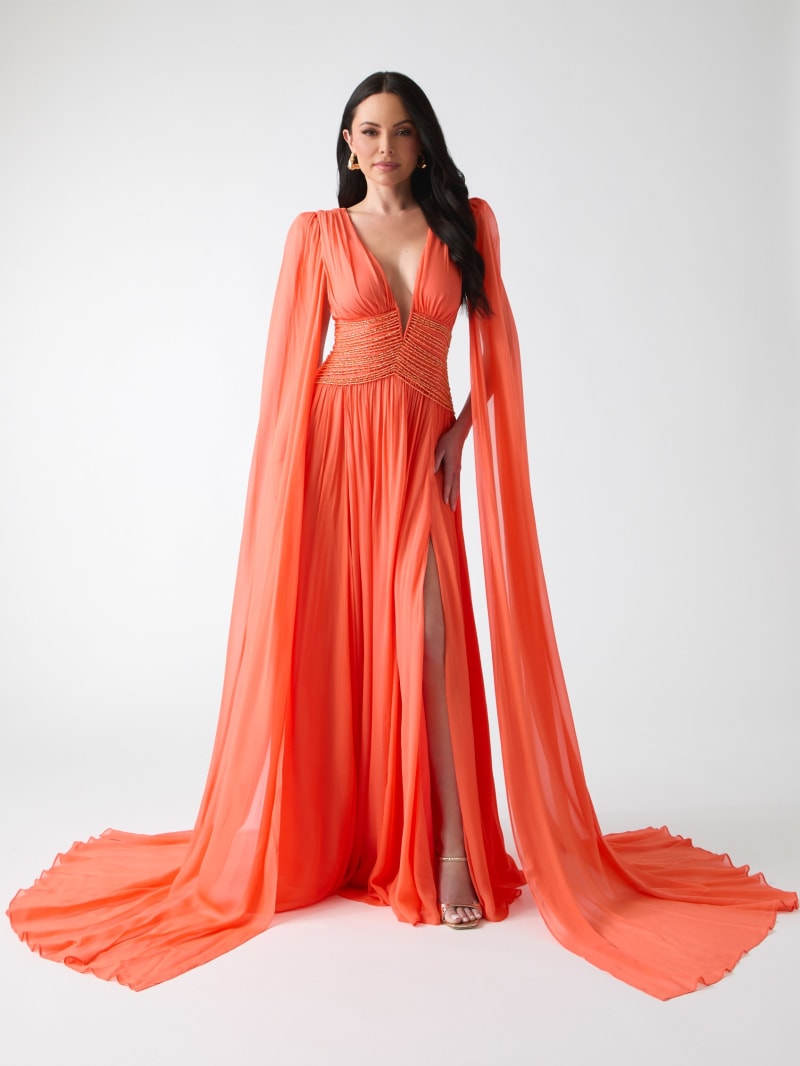 Marciano pleated maxi dress
