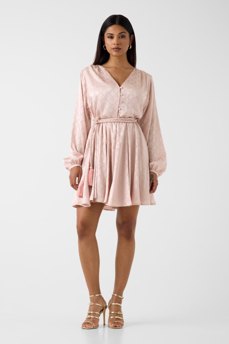 Marciano fit and flare mini dress