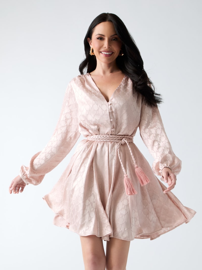 Marciano fit and flare mini dress