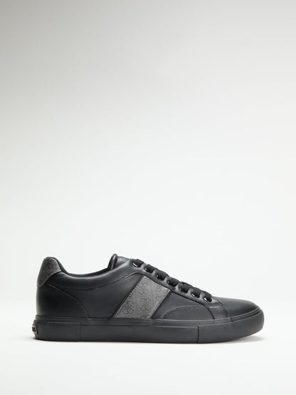Faux leather sneakers