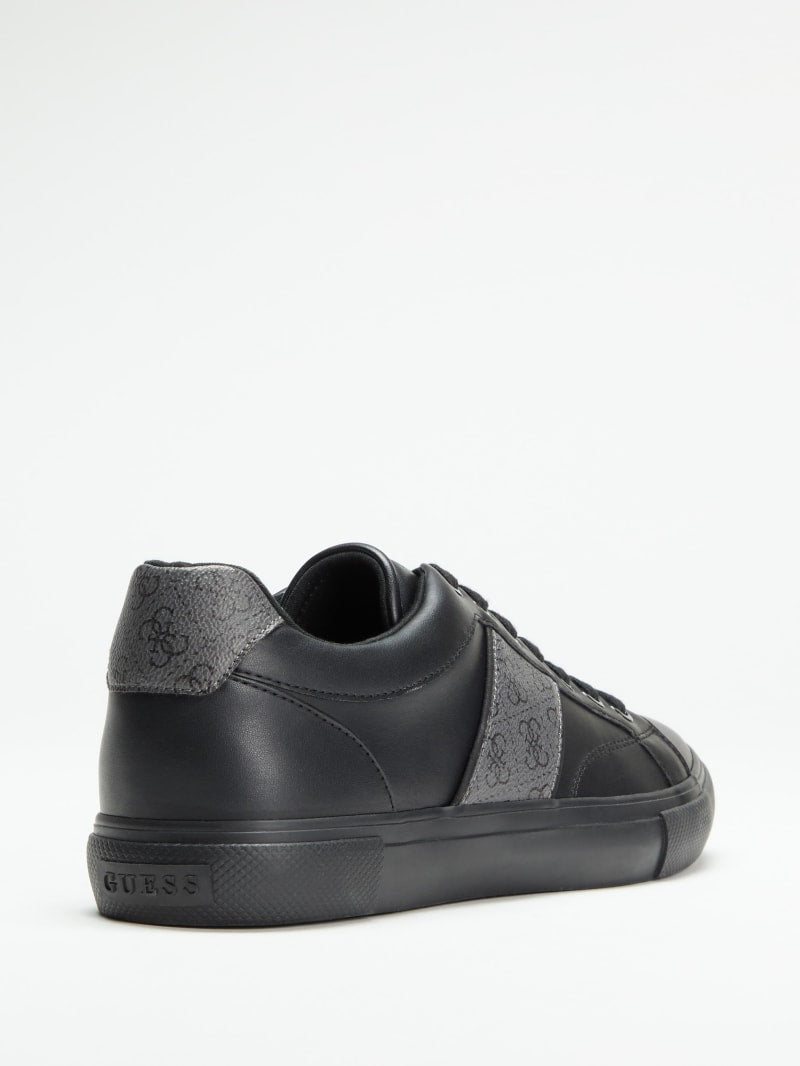 Faux leather sneakers