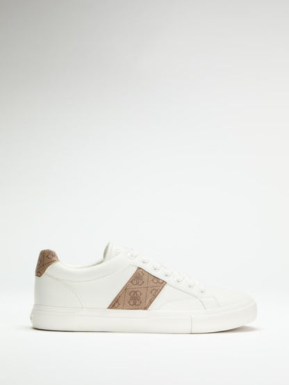 Faux leather sneakers