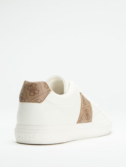 Faux leather sneakers