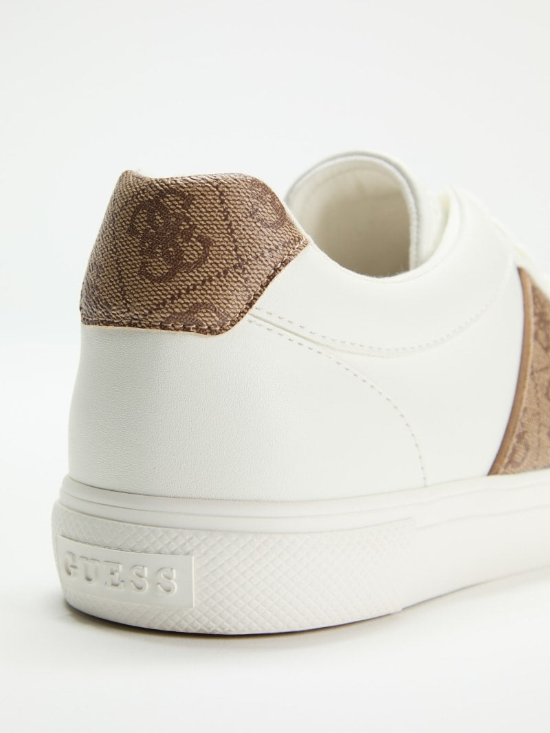 Faux leather sneakers