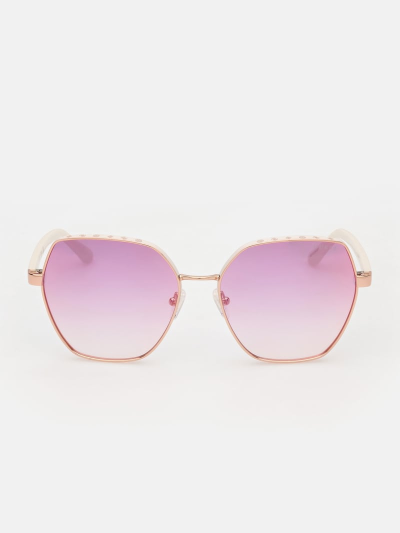 Geometric Metal Sunglasses