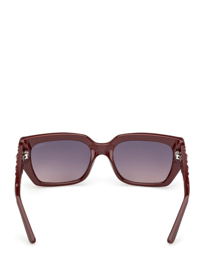 Leigh-Anne Rectangular Plastic Sunglasses