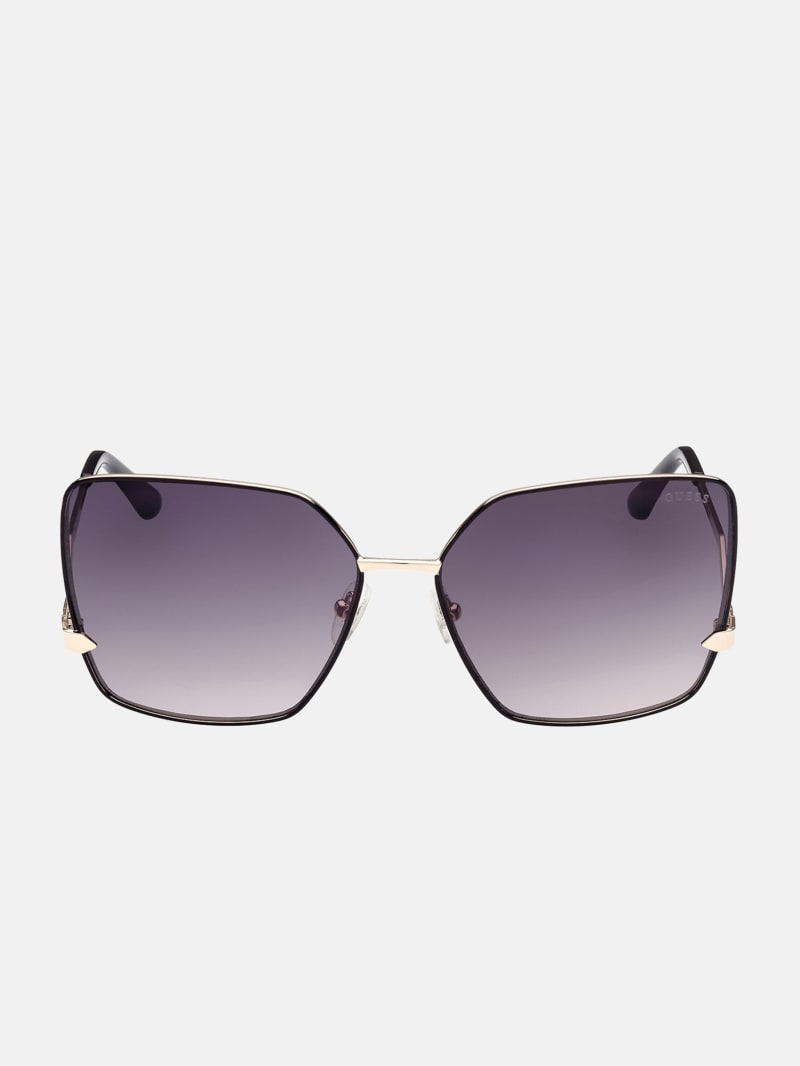 Oversized Square Zigzag Sunglasses