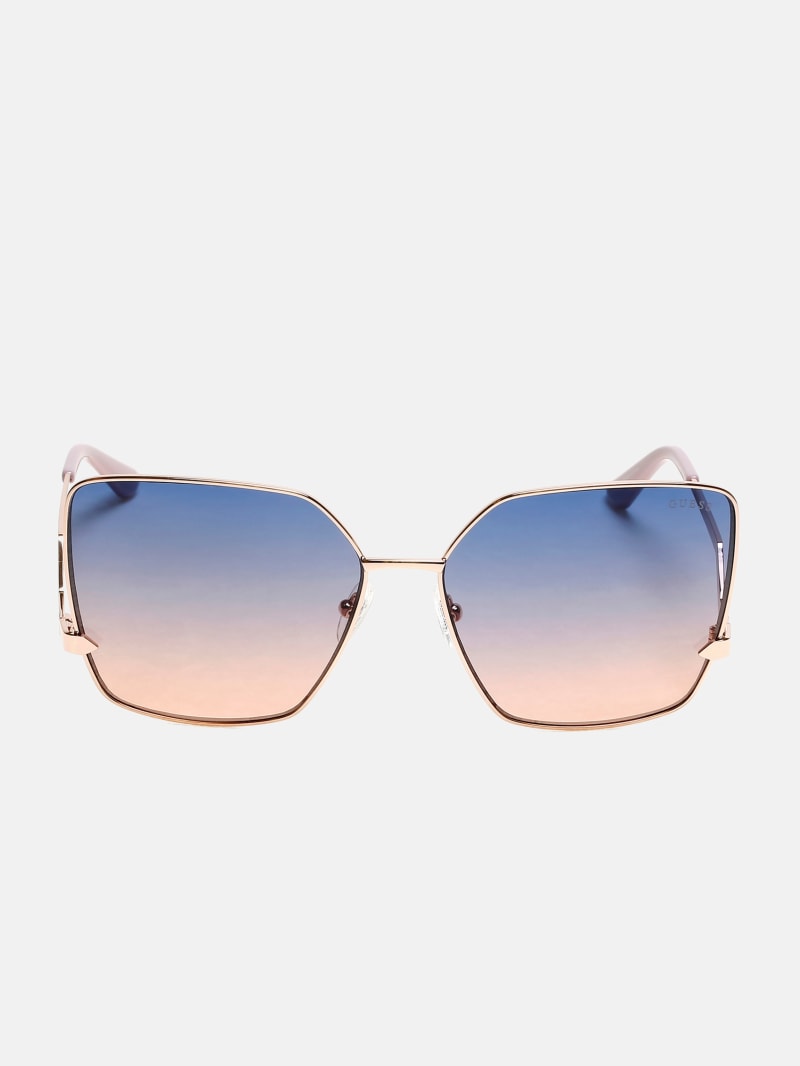 Oversized Square Zigzag Sunglasses