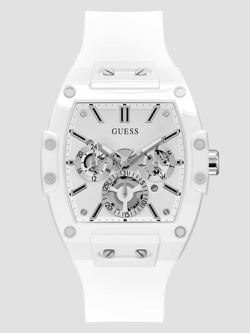 White Silicone Multifunction Watch