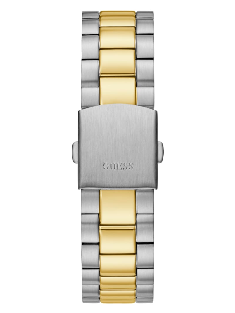 Two-Tone and Green Analog Watch