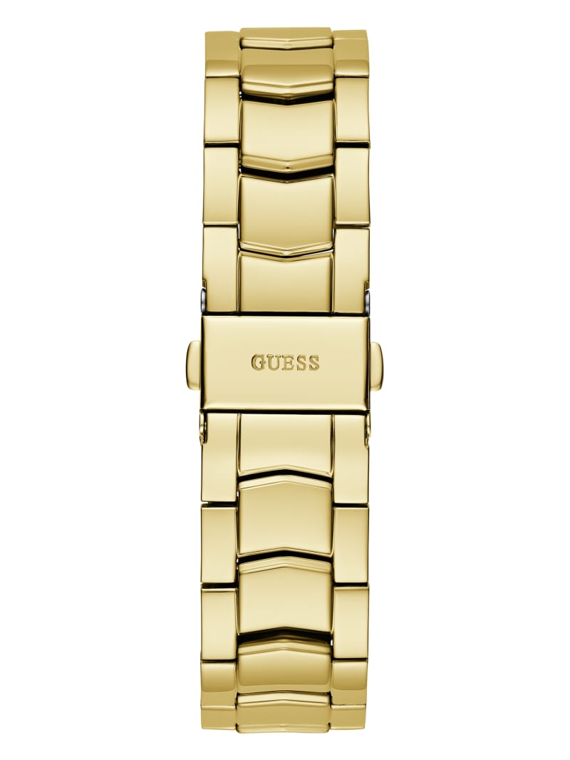 Gold-Tone and Crystal Multifunction Watch